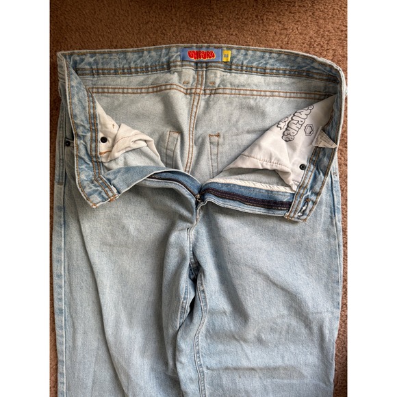 GMPRS VTG Size 32 Mens Light Wash Relaxed Fit Denim Jeans Street Wear - Picture 4 of 7